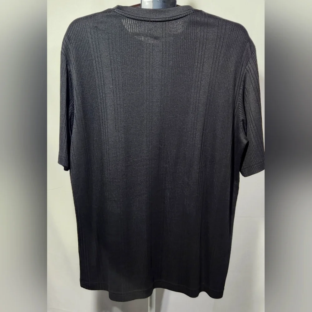 Claiborne Black Short Sleeve Crew Neck Tee-Size LT - Picture 2 of 9